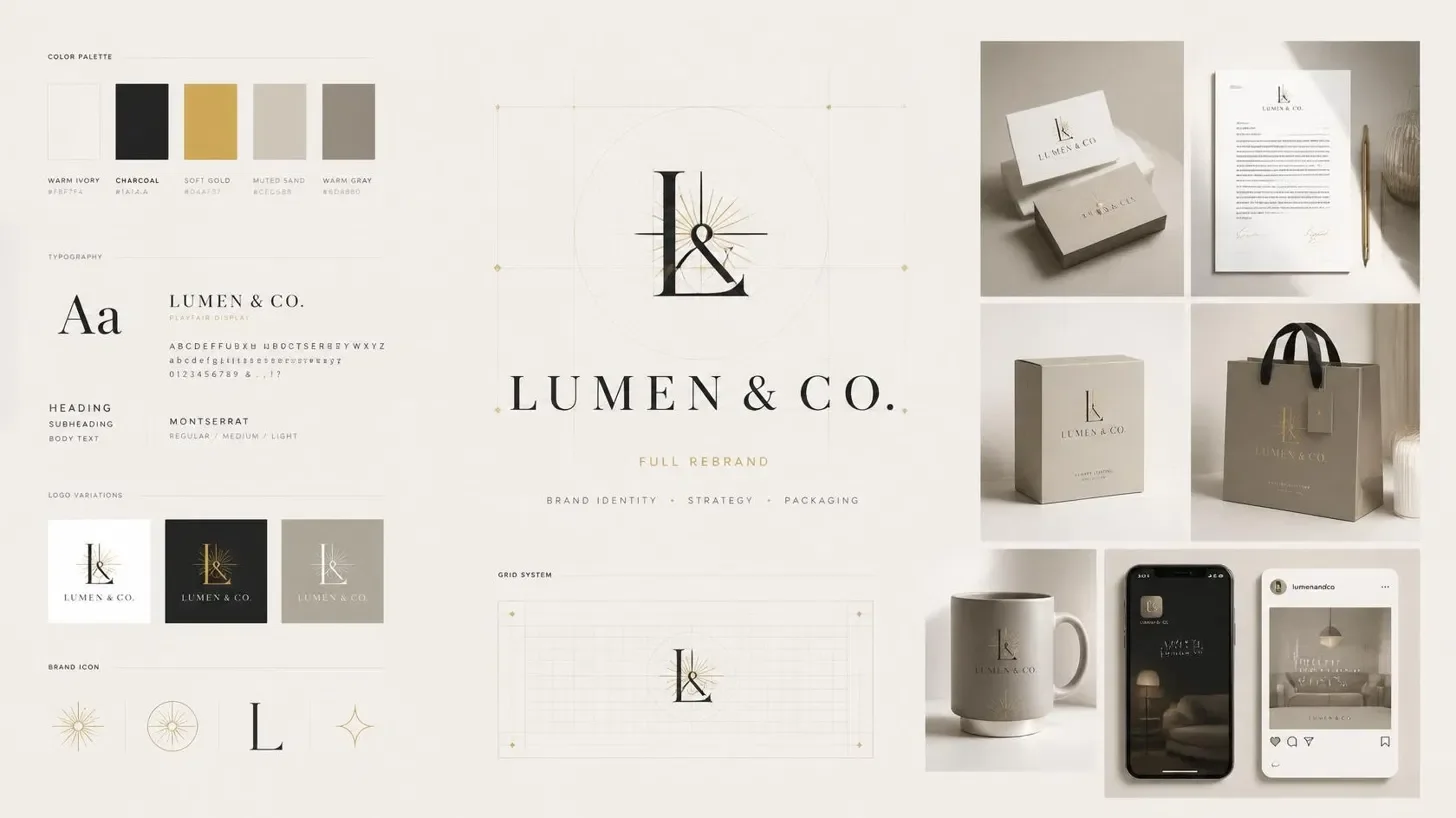 Lumen & Co. — Full Rebrand — Branding design by Graphics Adi