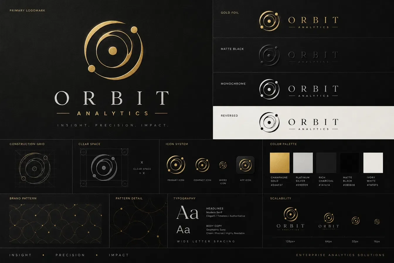 Orbit Analytics — Logomark — Logos design by Graphics Adi