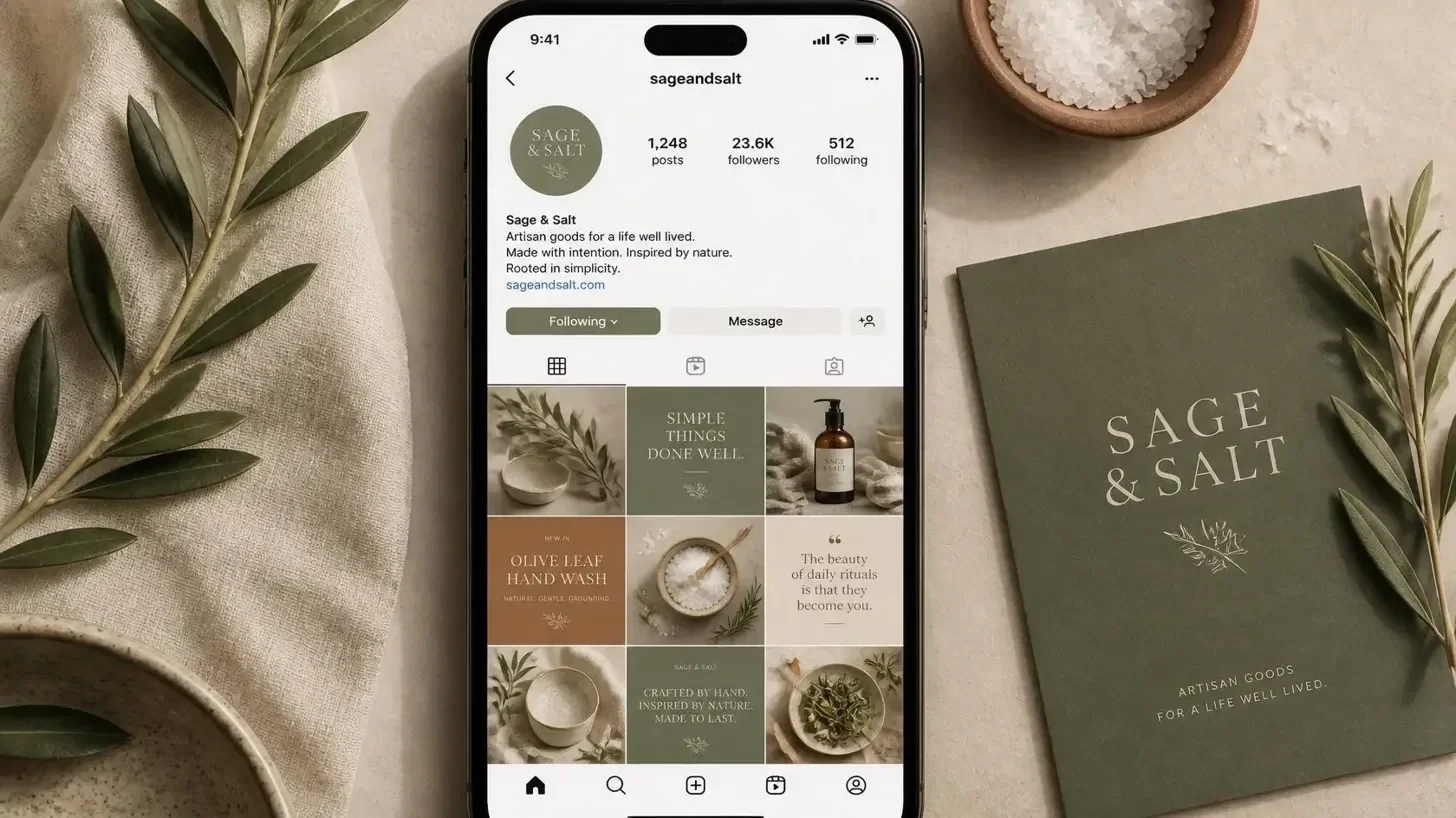 Sage & Salt — Instagram Grid — Social Media design by Graphics Adi